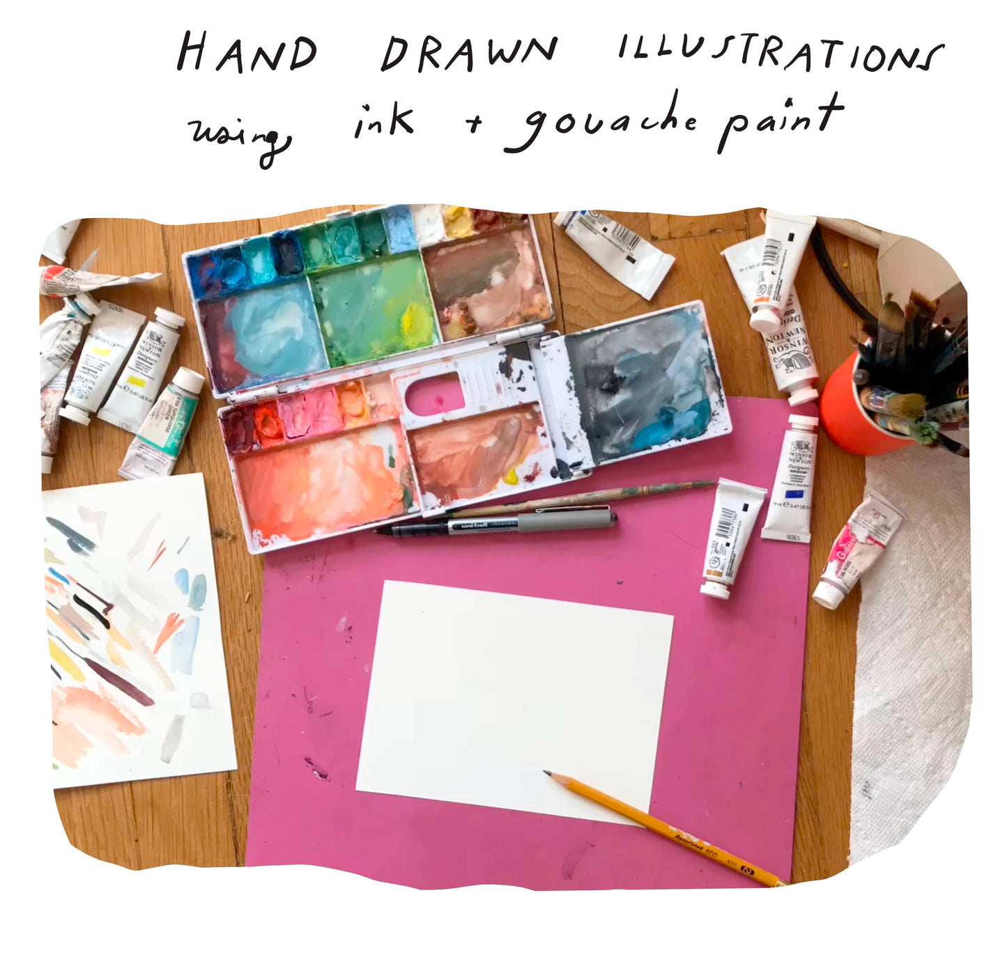 Illustrated Maryland notecard with colorful envelope