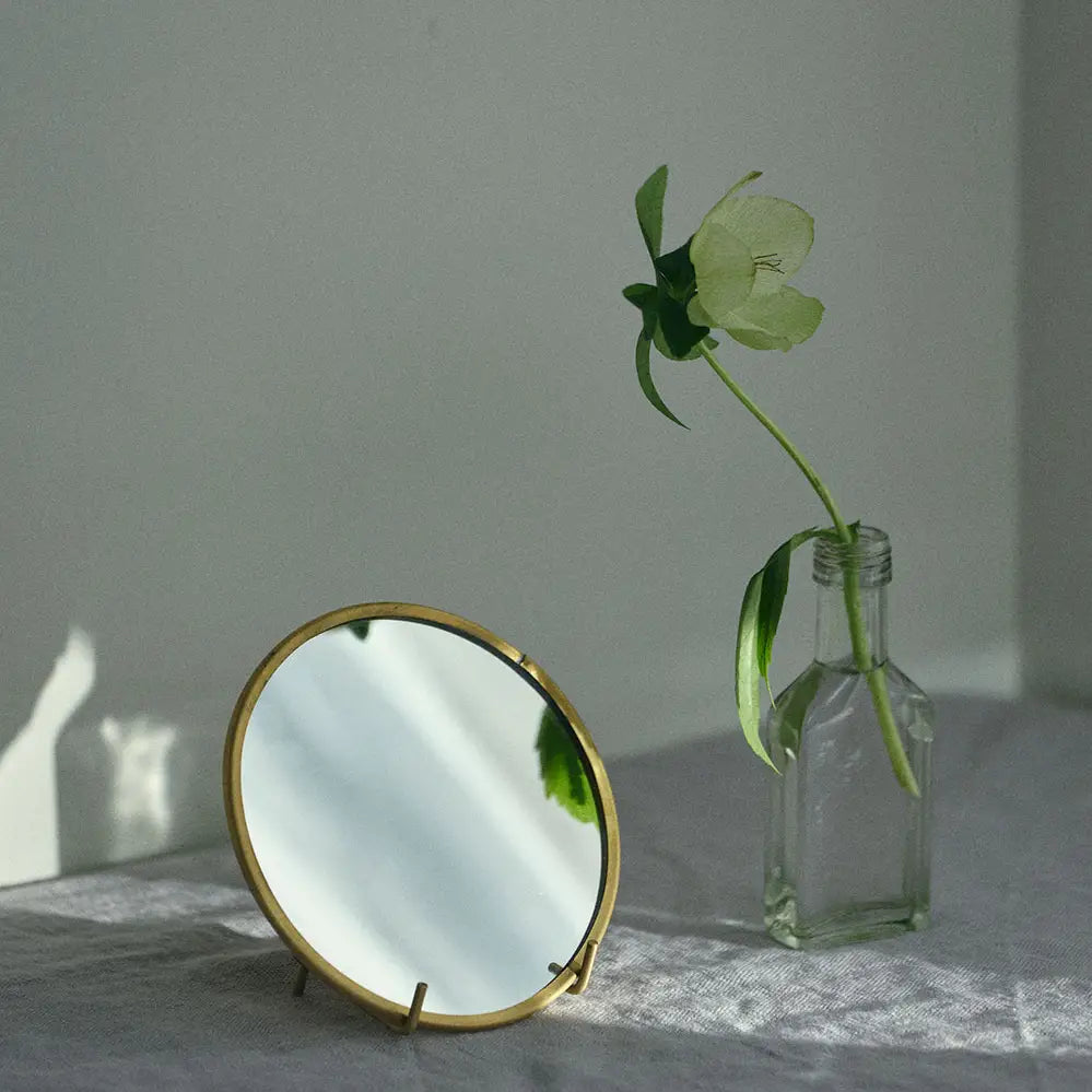 Round Brass Mirror