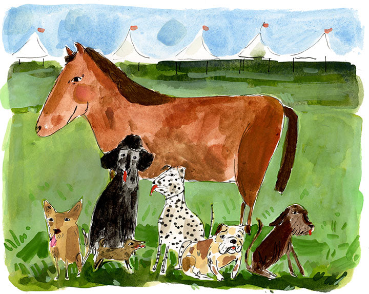 Dog Art Prints by Elizabeth Graeber