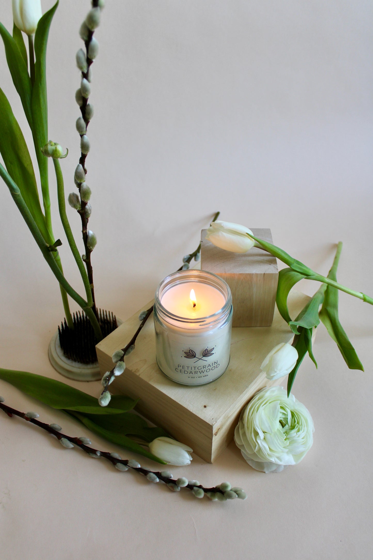 Petitgrain Cedarwood Soy Wax Candle