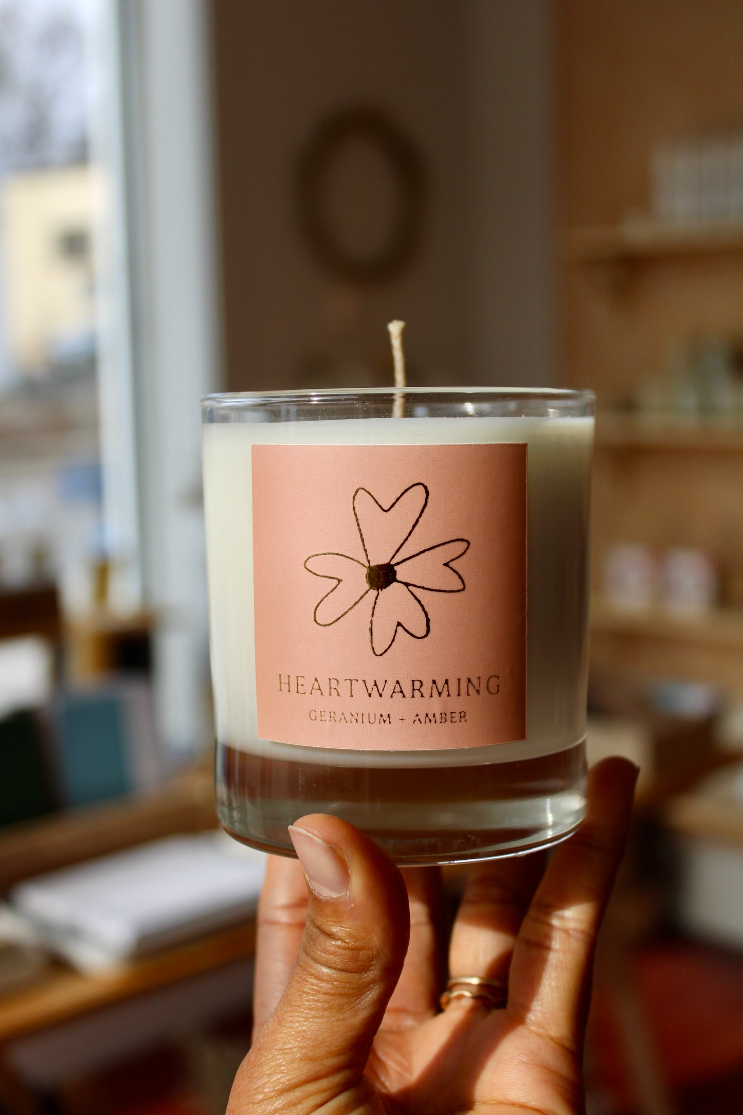 Heartwarming Candle Geranium + Amber
