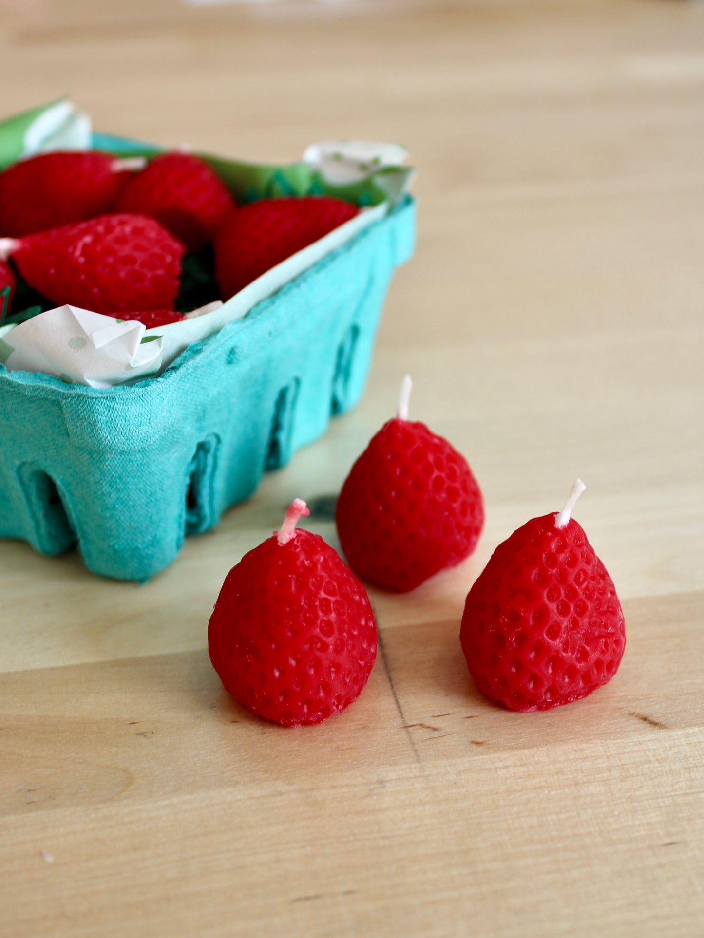 Strawberry Birthday Candles - 10 pack