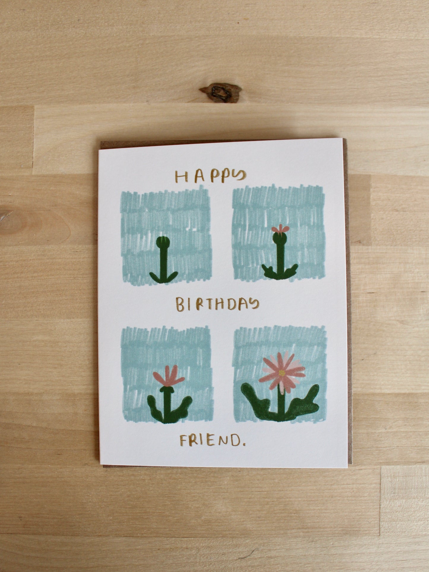 Happy Birthday Flower Friend Card