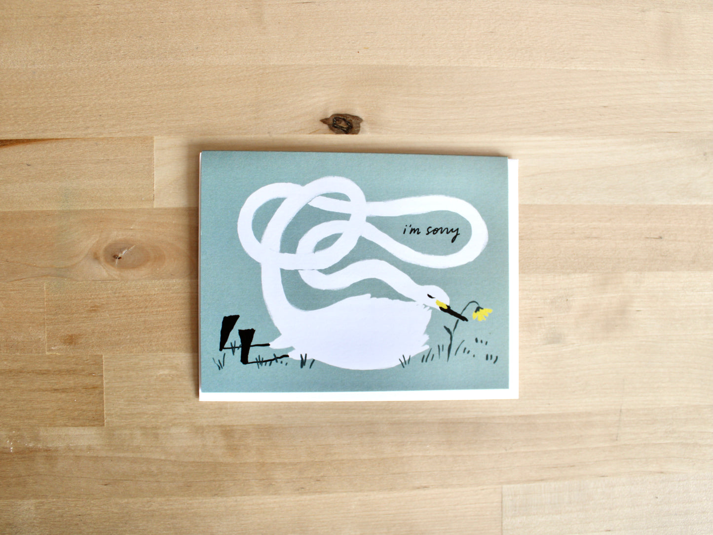 I'm Sorry Swan Card