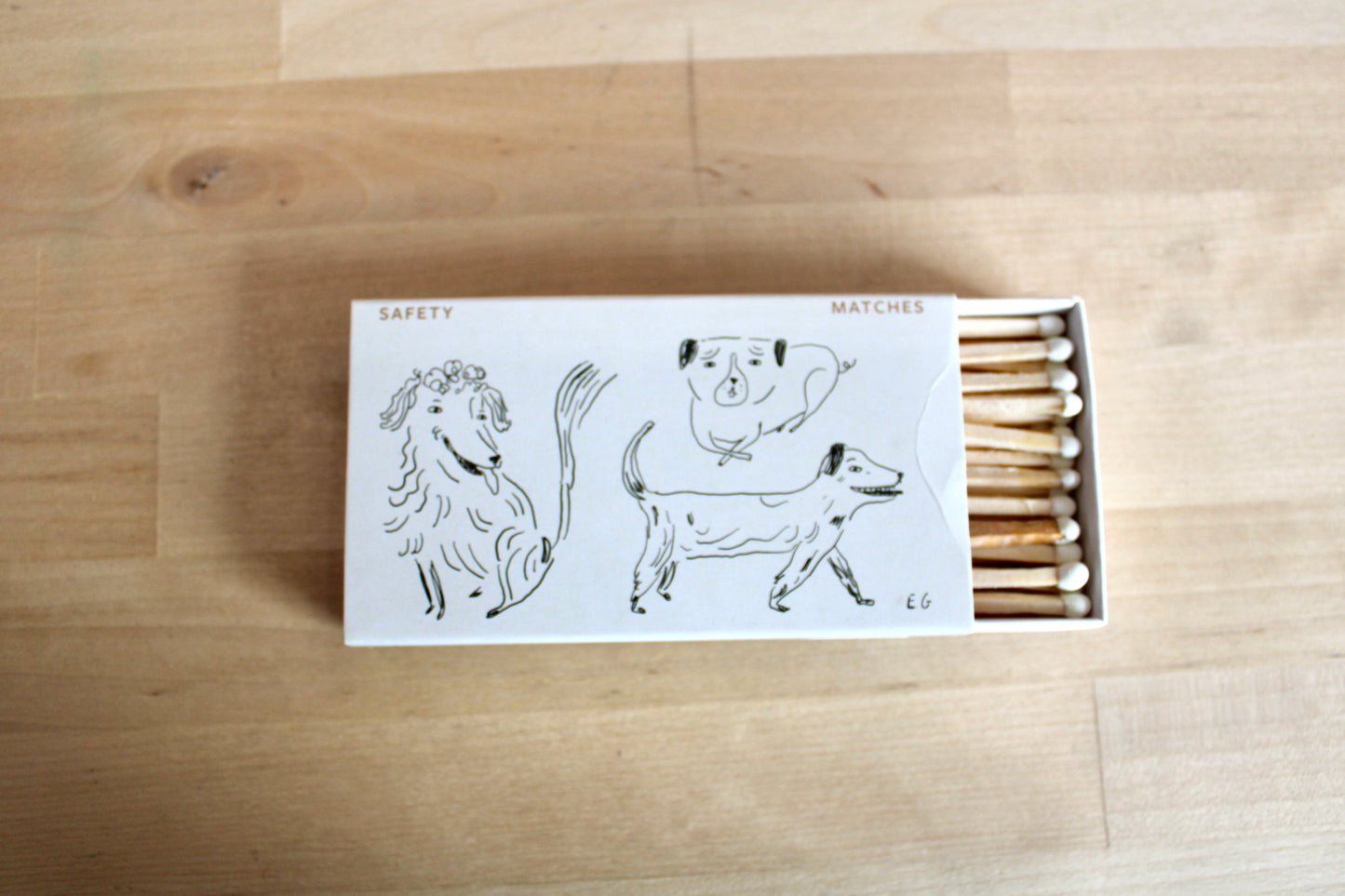 Large Illustrated Dog Safety Matches