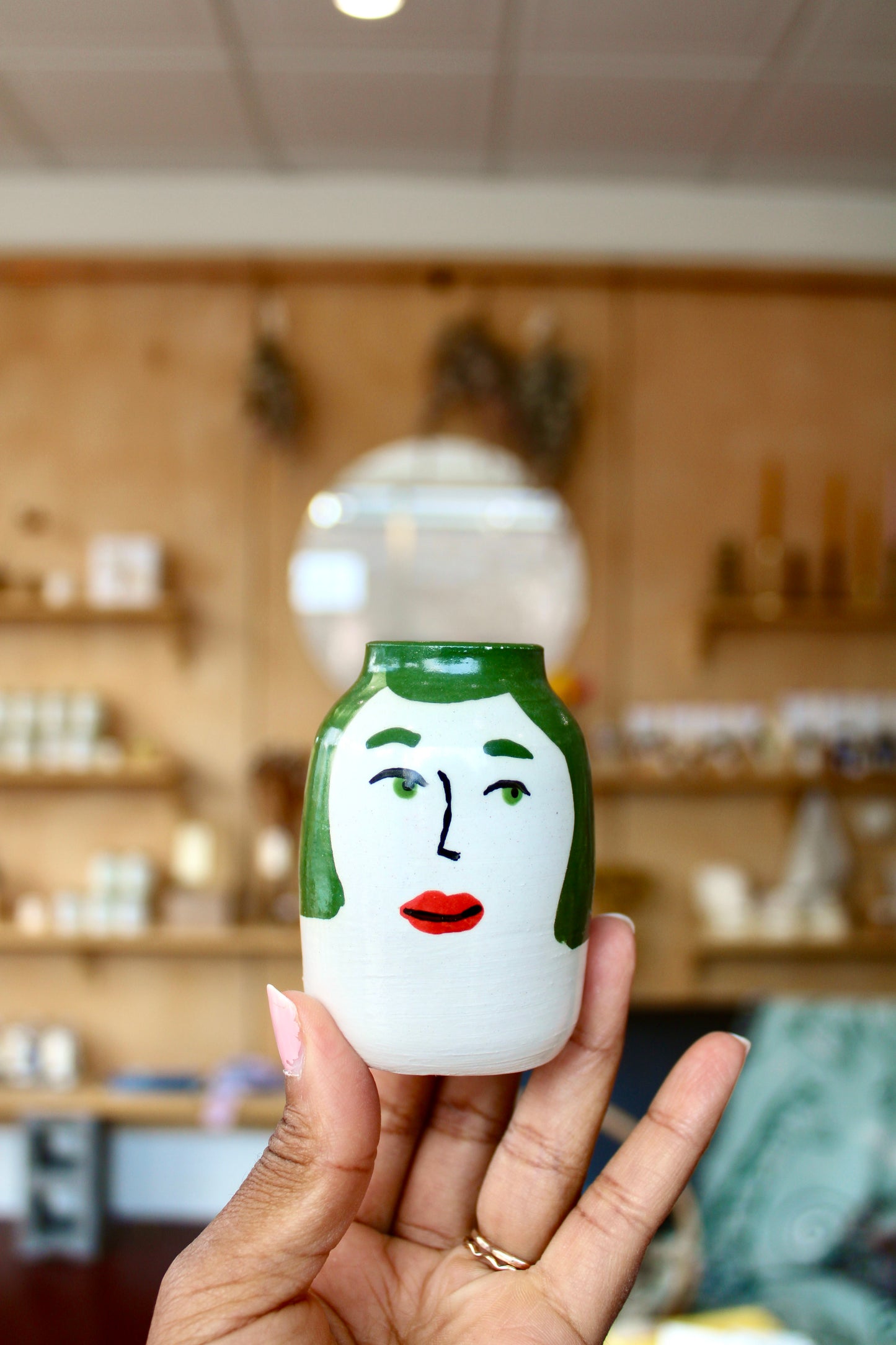 Ceramic Face Vase