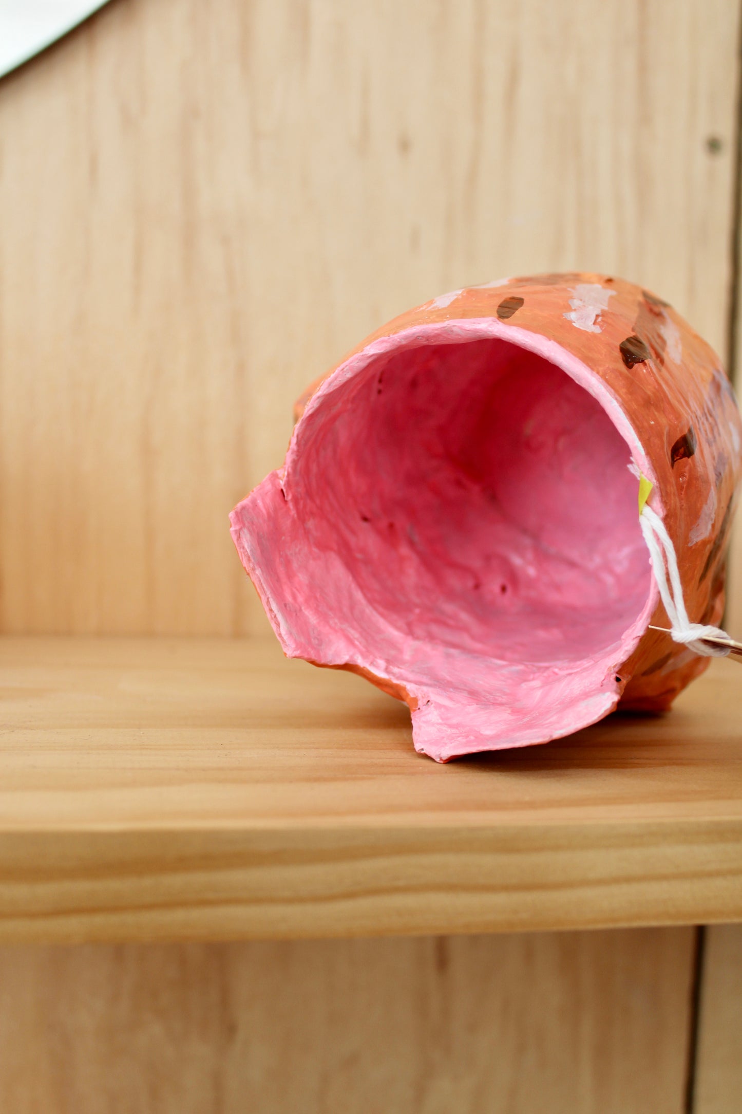 Paper Mache Tiger Vase