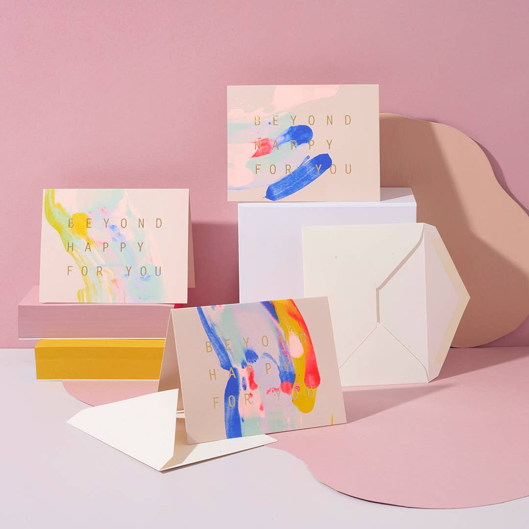Beyond Happy For You Greeting Card
