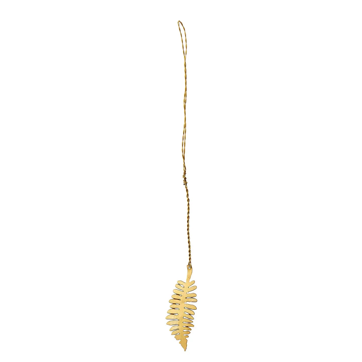 Leaf Brass Ornament