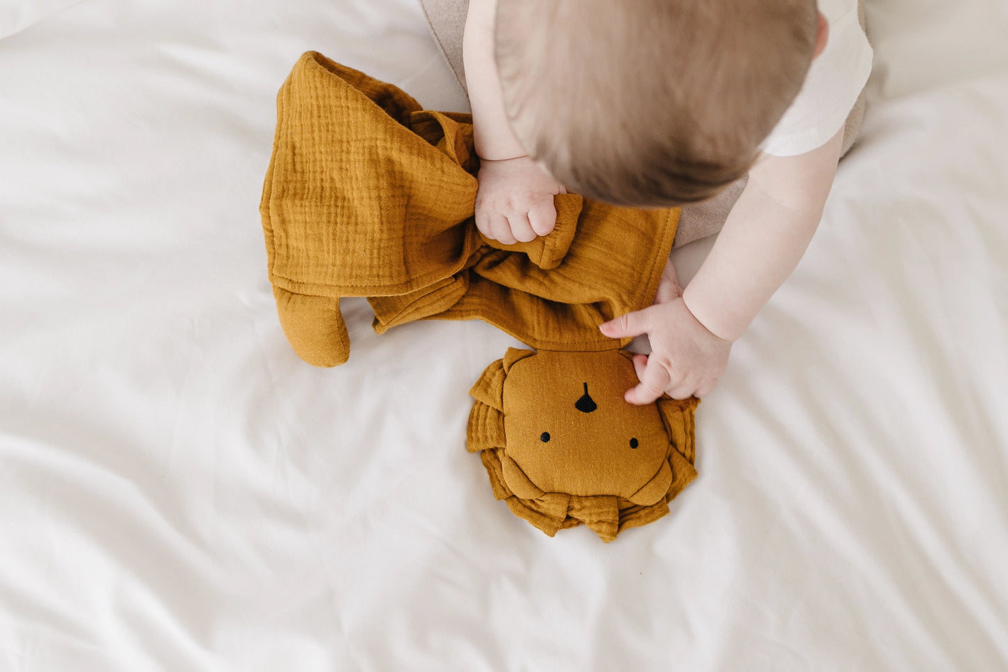 Lion Lovey Blanket Organic Cotton