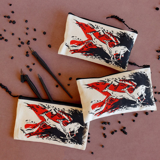 Footprints Screen Printed Pouches
