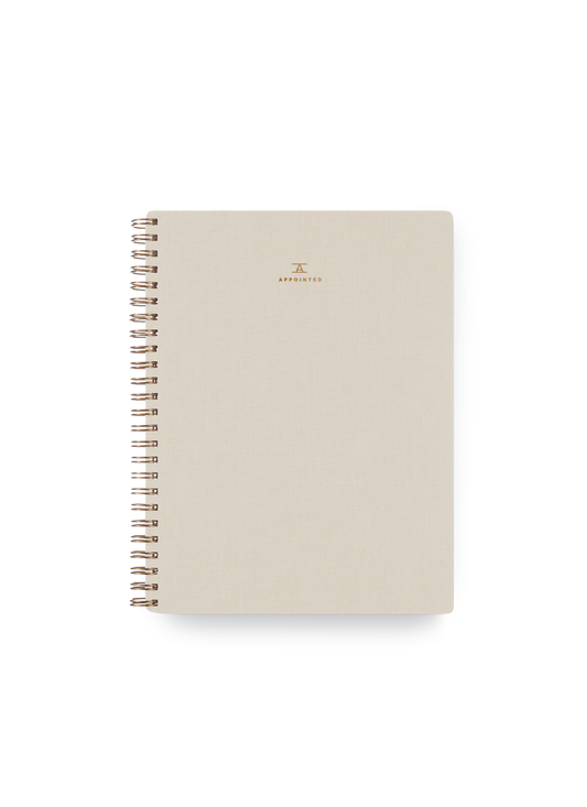 Natural Linen Workbook - Blank