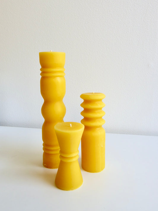 Beeswax Pillar Candles