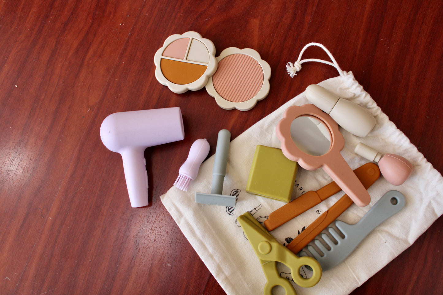 Silicone Hair and Makeup Play Set