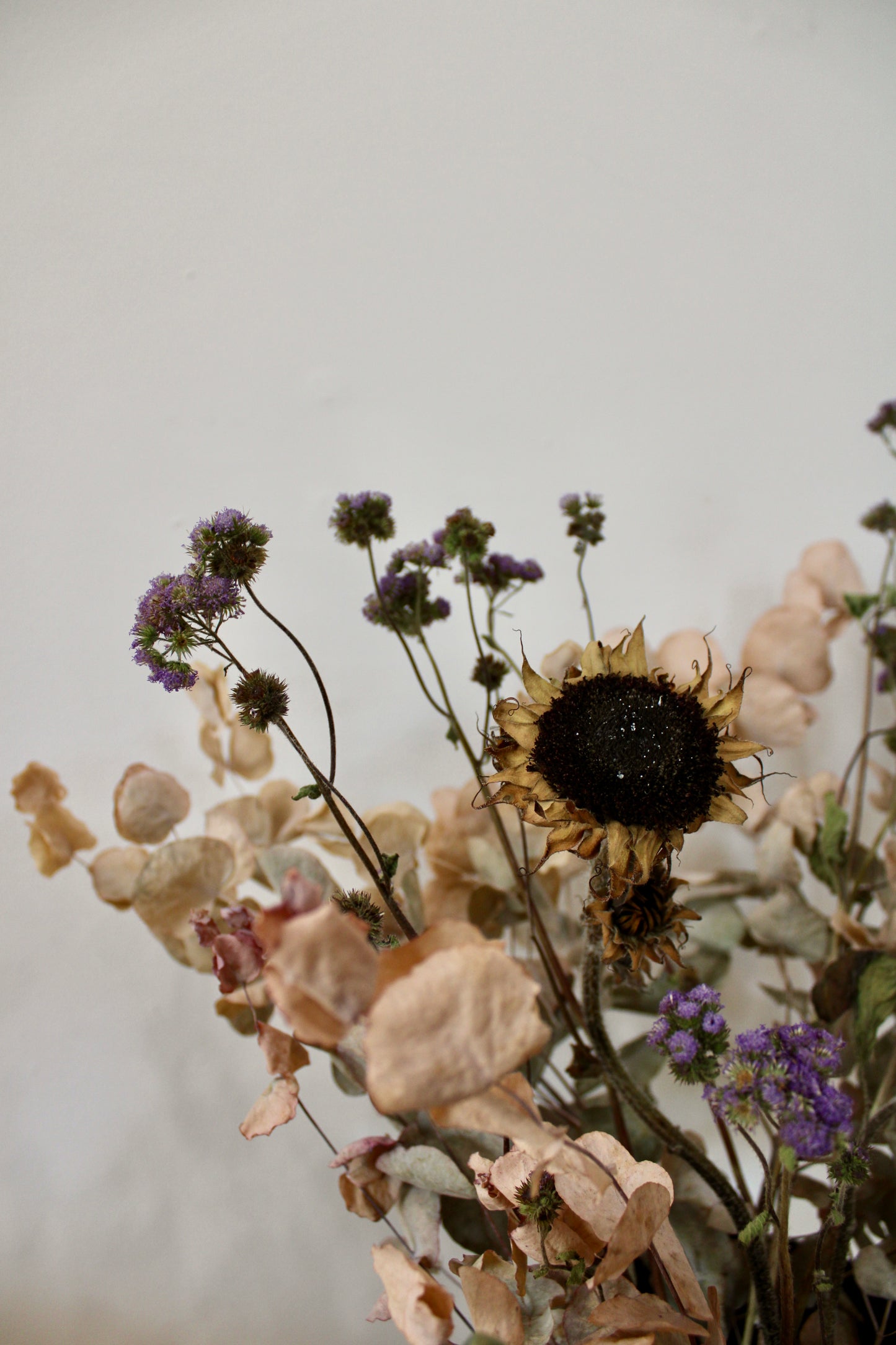 Halloween Cauldron Dry Flower Arrangement