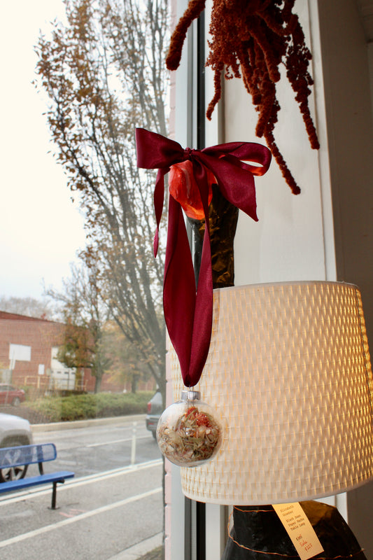 Dried flower ornaments