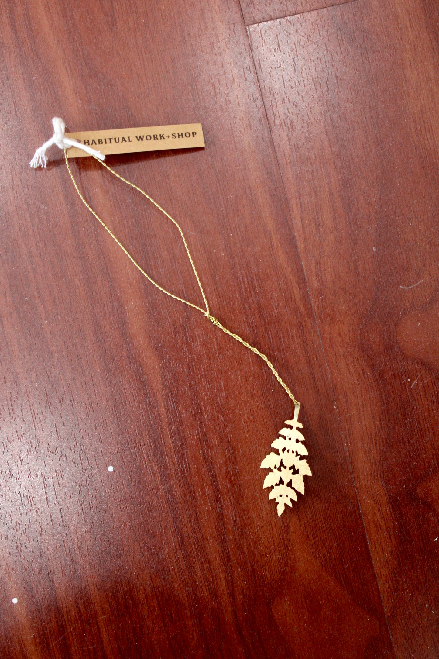 Leaf Brass Ornament