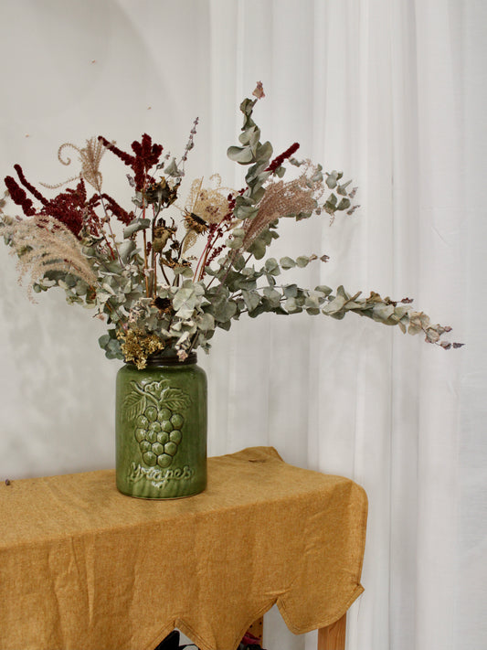 Fall Textures Dried Flower Arrangement
