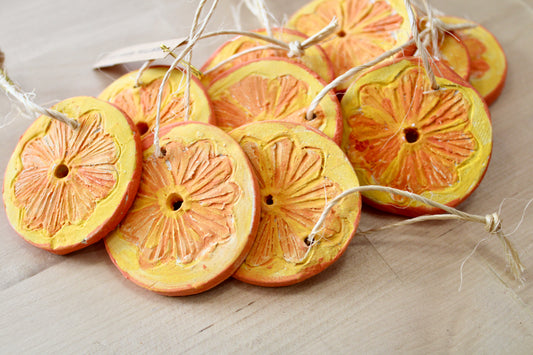 Ceramic Orange Ornament