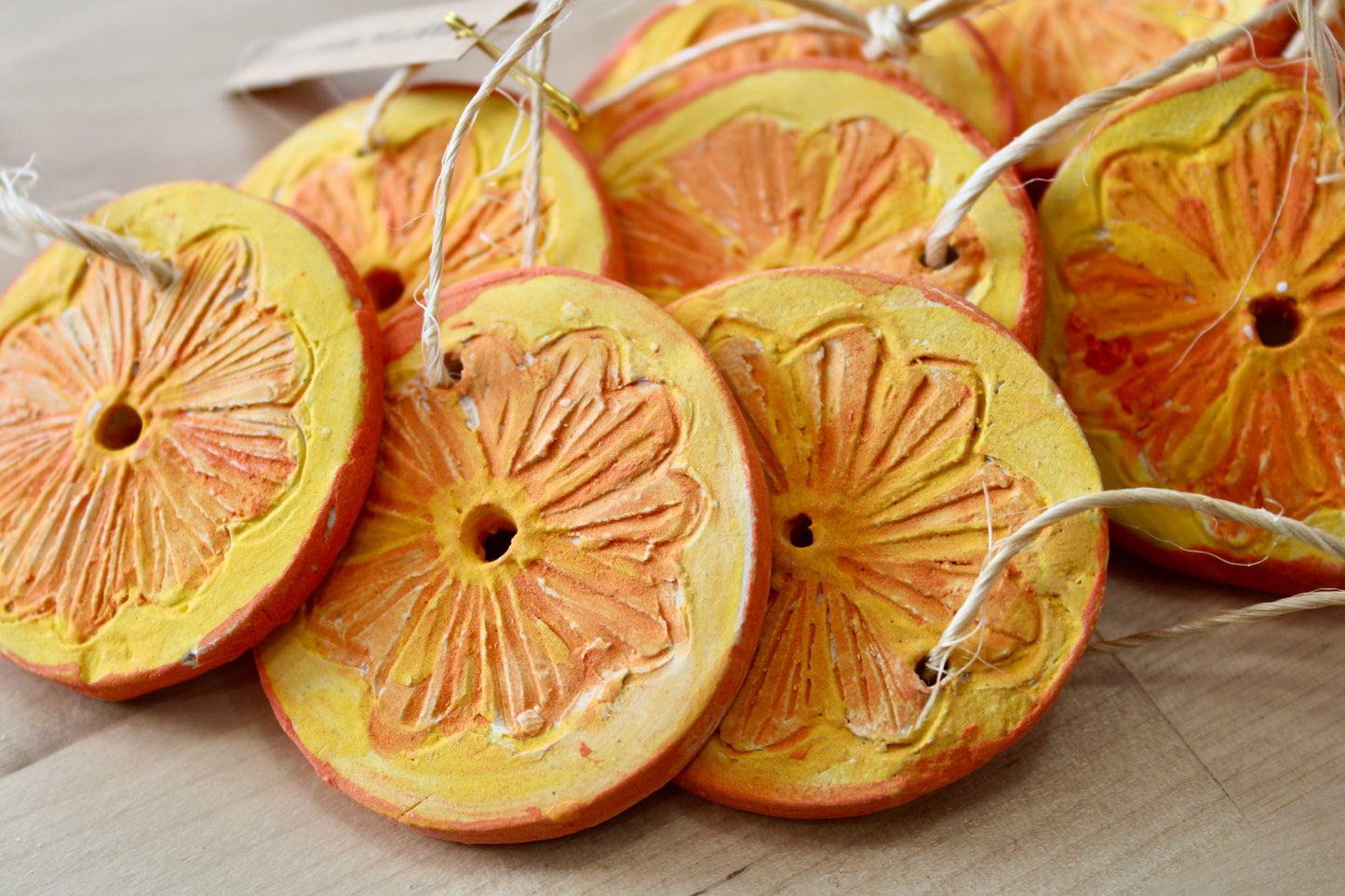 Ceramic Orange Ornament