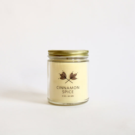 Cinnamon Spice Soy Wax Candle - 9 oz Jar