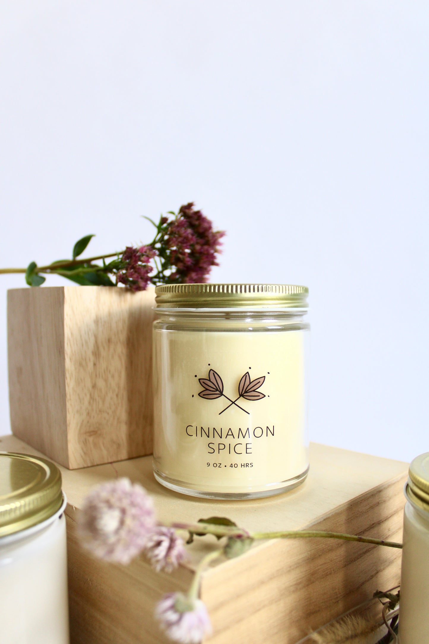 Cinnamon Spice Soy Wax Candle - 9 oz Jar