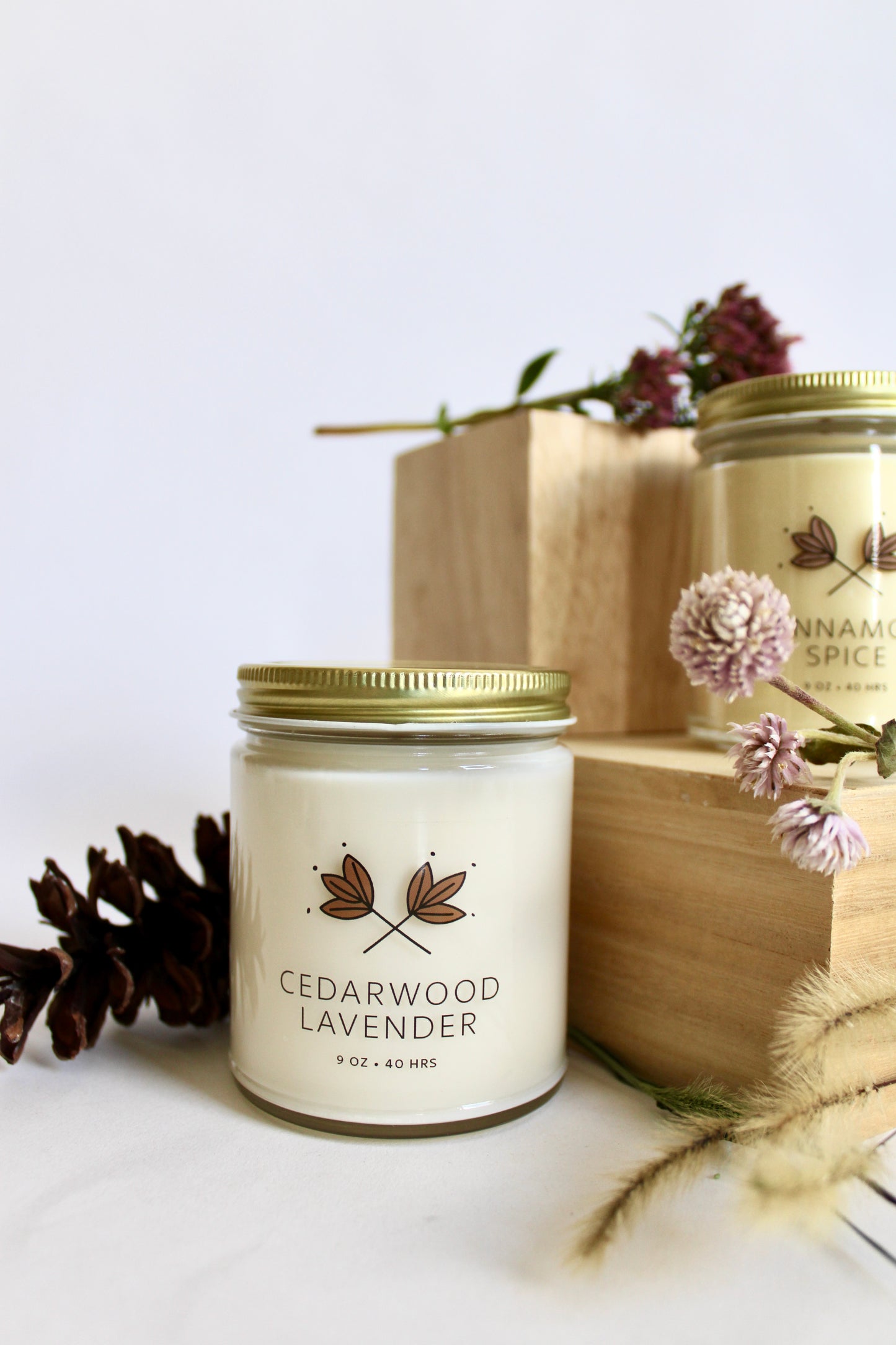 Cedarwood Lavender Soy Wax Candle - 9 oz Jar