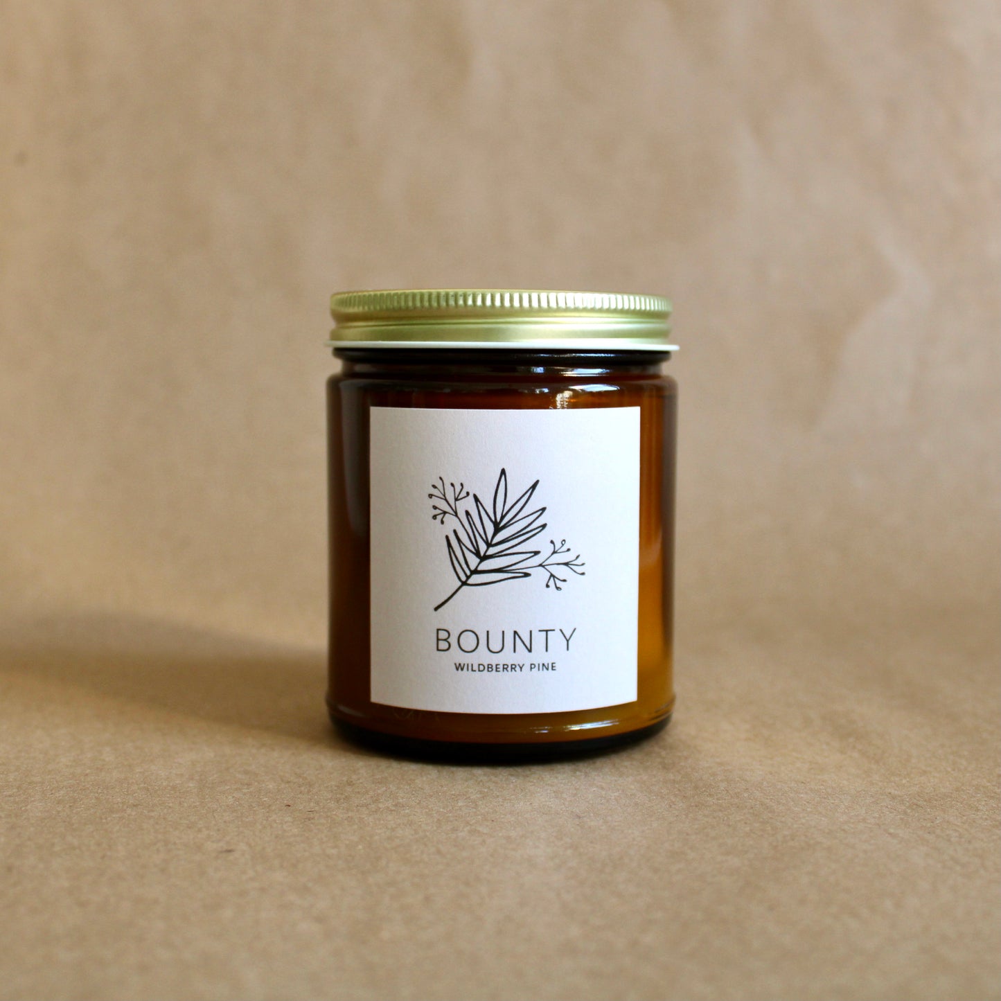 Bounty Wildberry Pine Soy Wax Candle - 9 oz Amber Jar