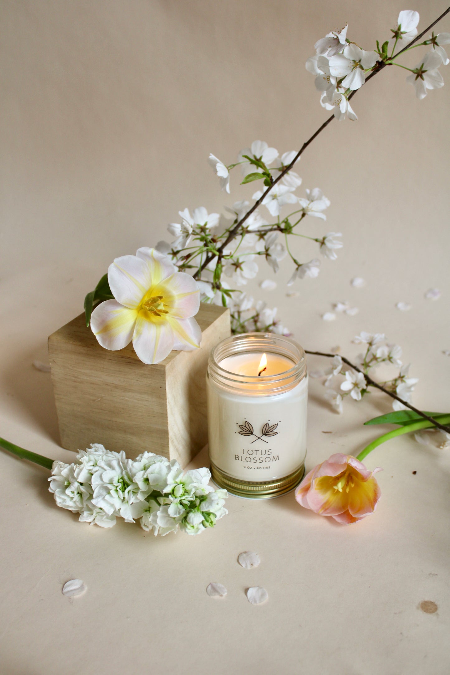 Lotus Blossom Soy Wax Candle