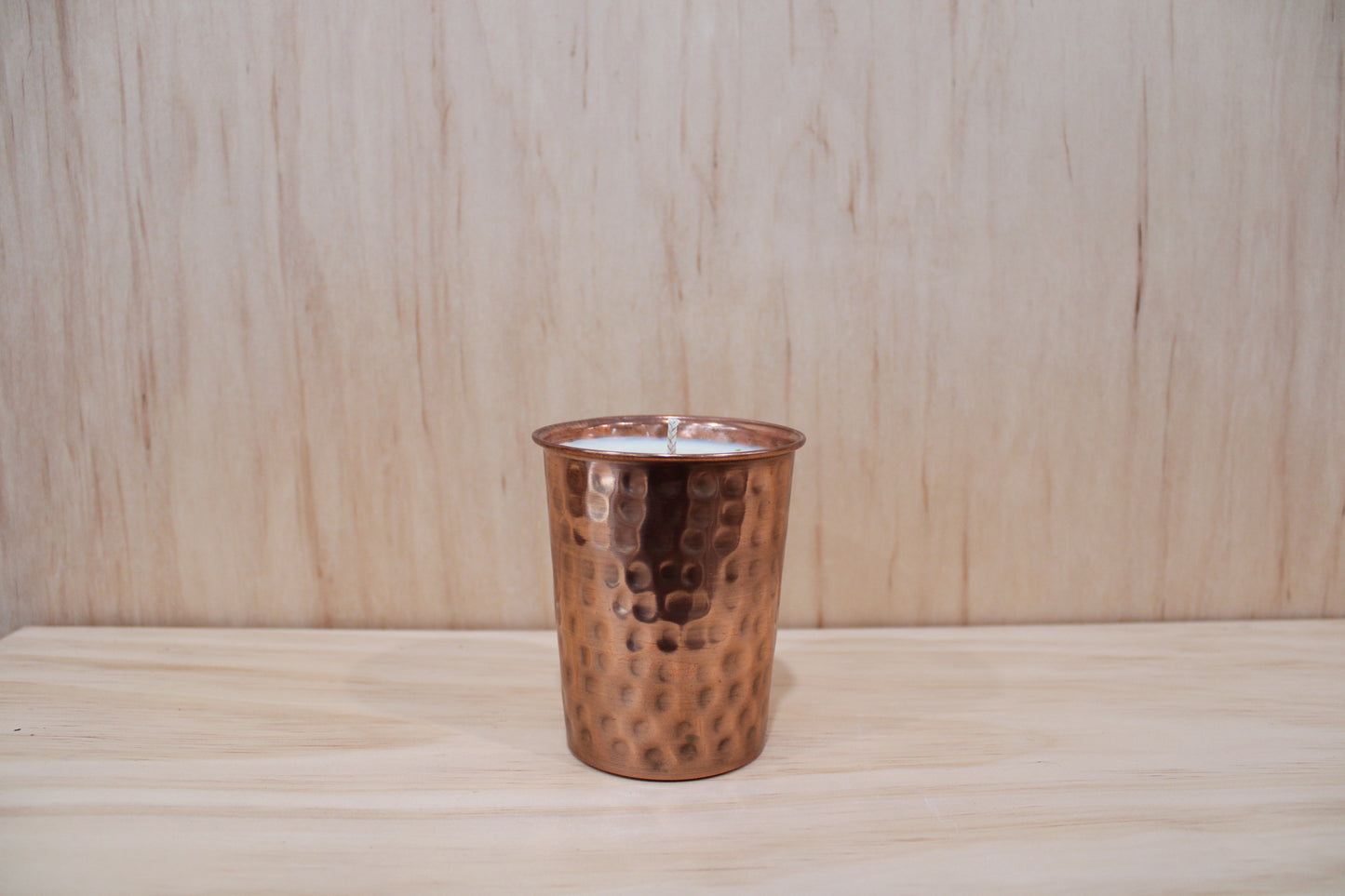 Copper Cinnamon Spice Soy Wax Candle - 8 oz Copper Vessel