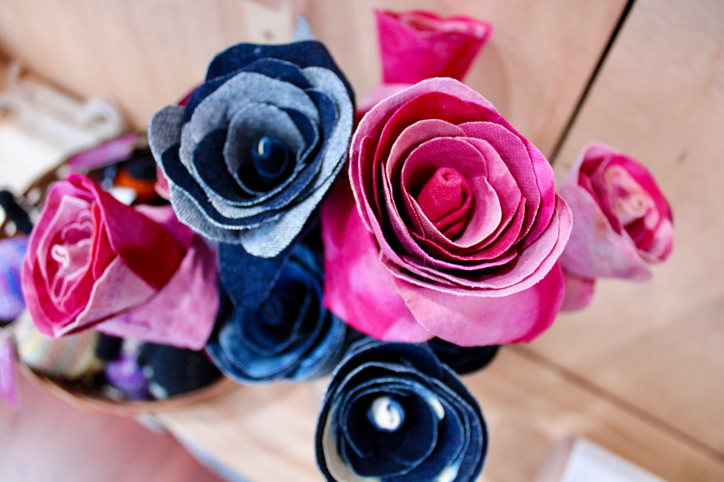 Fabric Roses