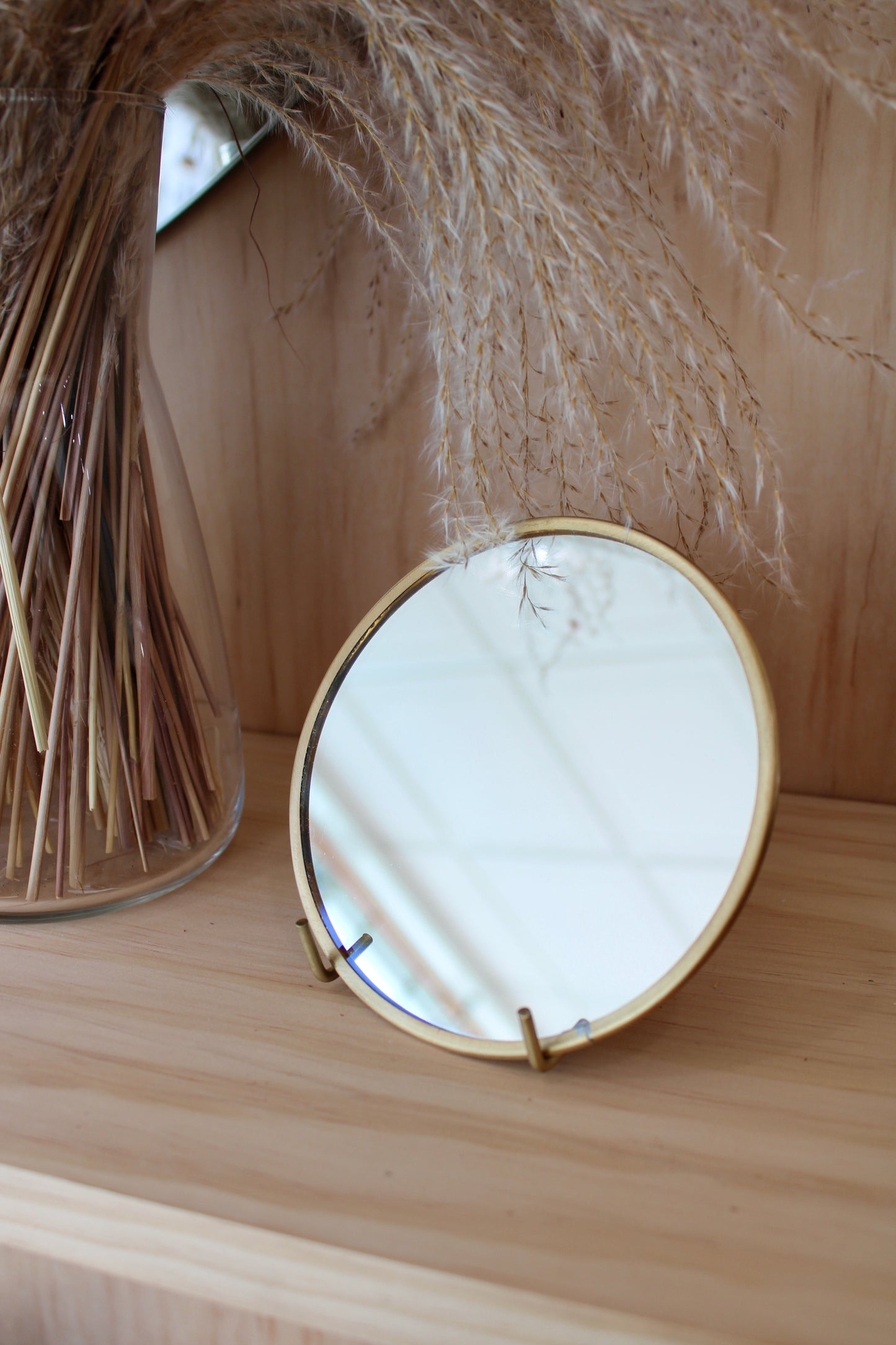 Round Brass Mirror