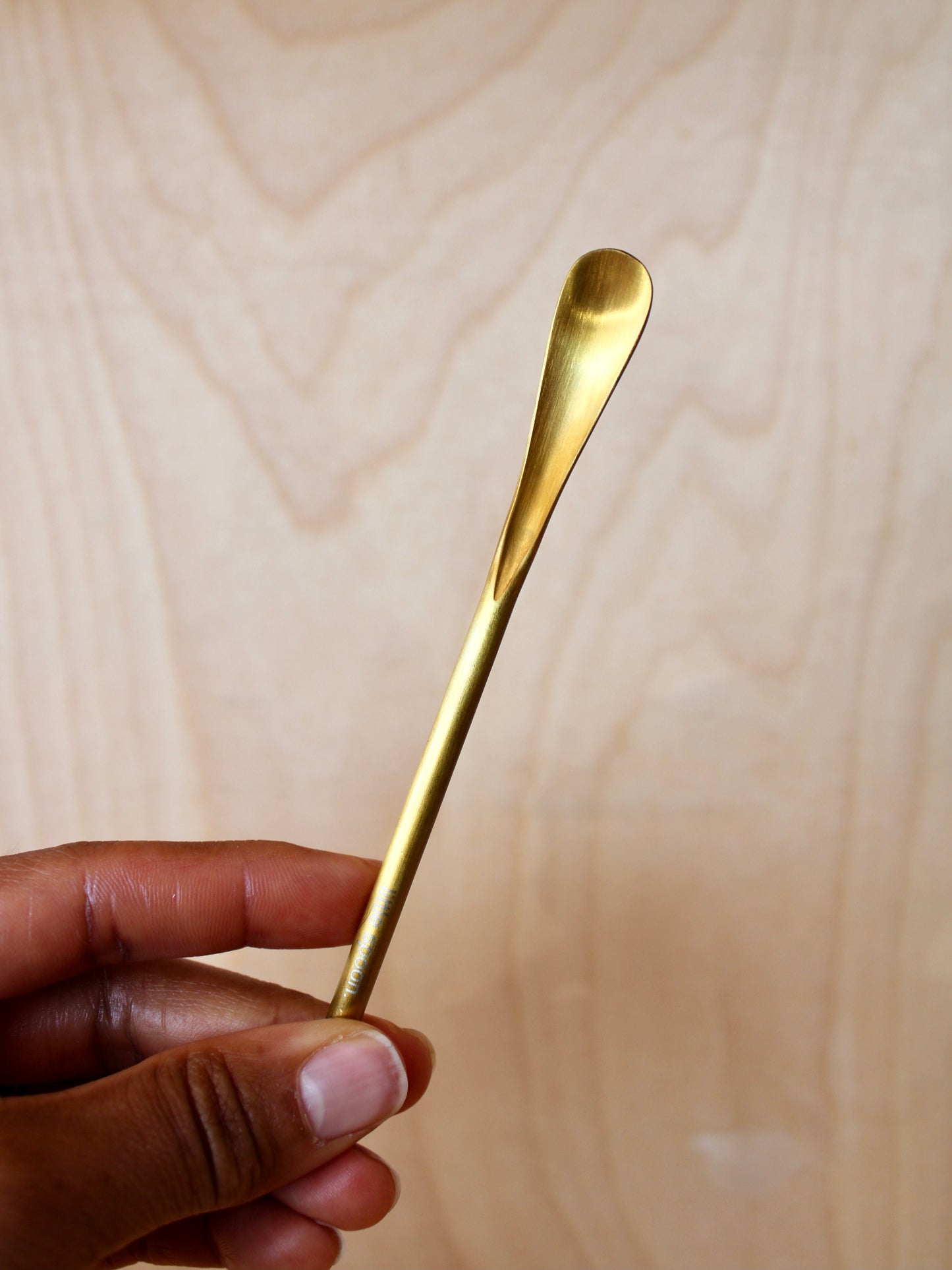 Tiny Gold Mixing Spoon