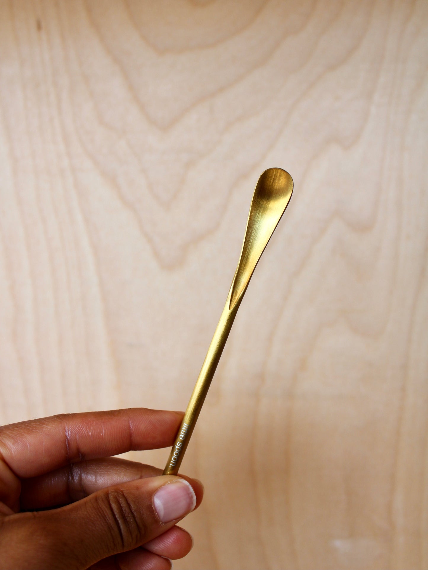 Tiny Gold Mixing Spoon