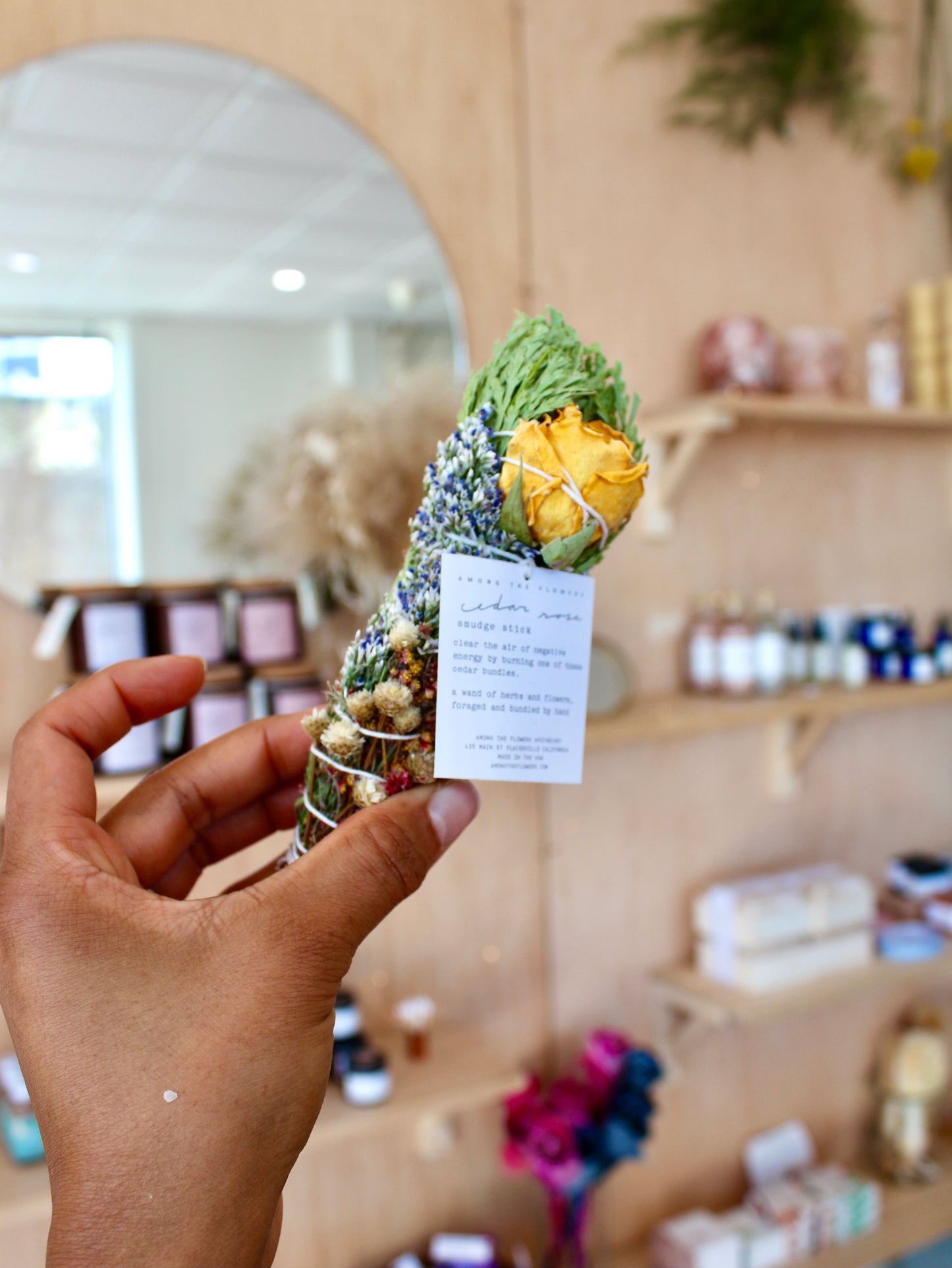 Cedar and Rose Smudge Sticks