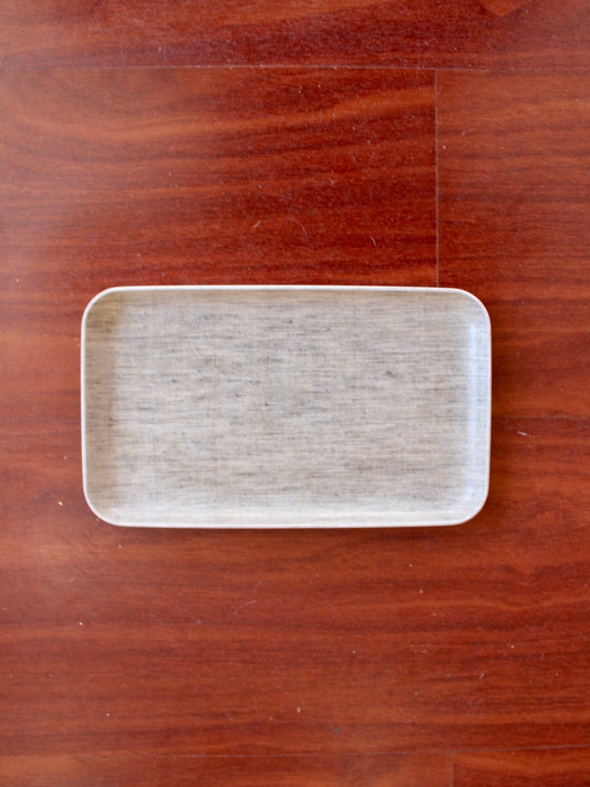 Small Natural Linen Coated Tray