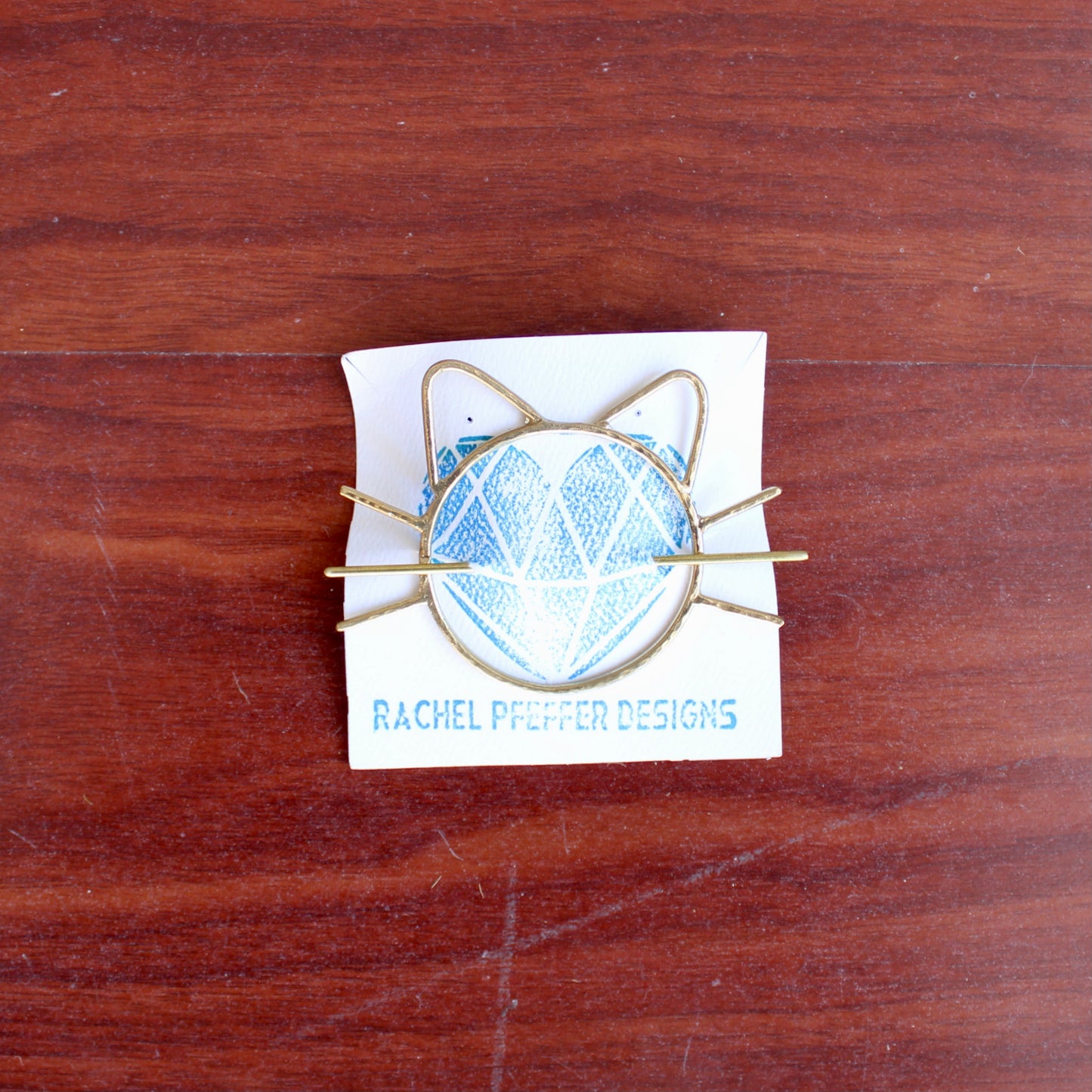 Cat Brass Hair Pin