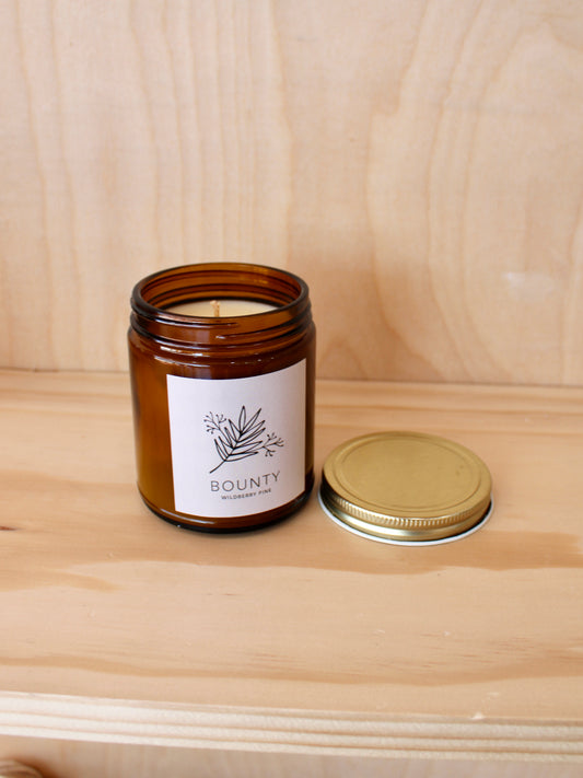 Bounty Wildberry Pine Soy Wax Candle - 9 oz Amber Jar