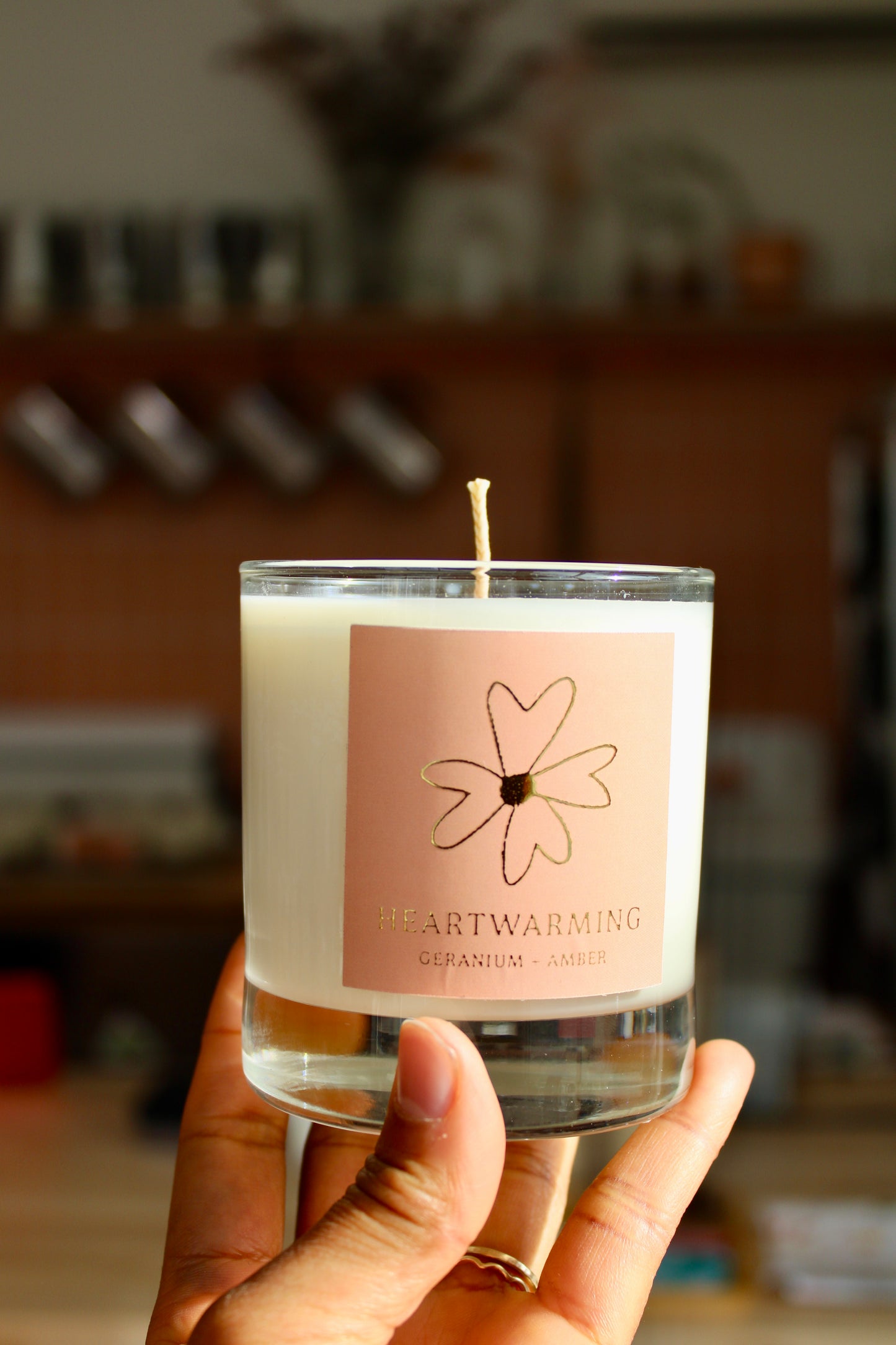 Heartwarming Candle Geranium + Amber