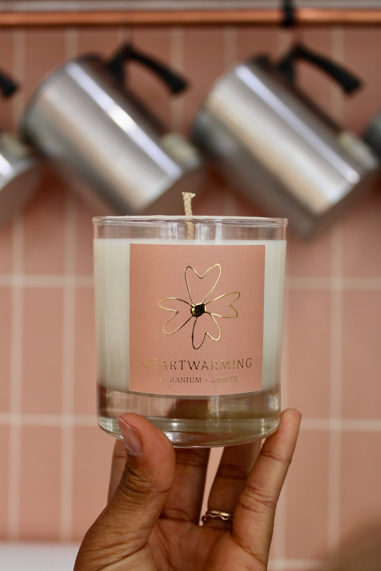 Heartwarming Candle Geranium + Amber