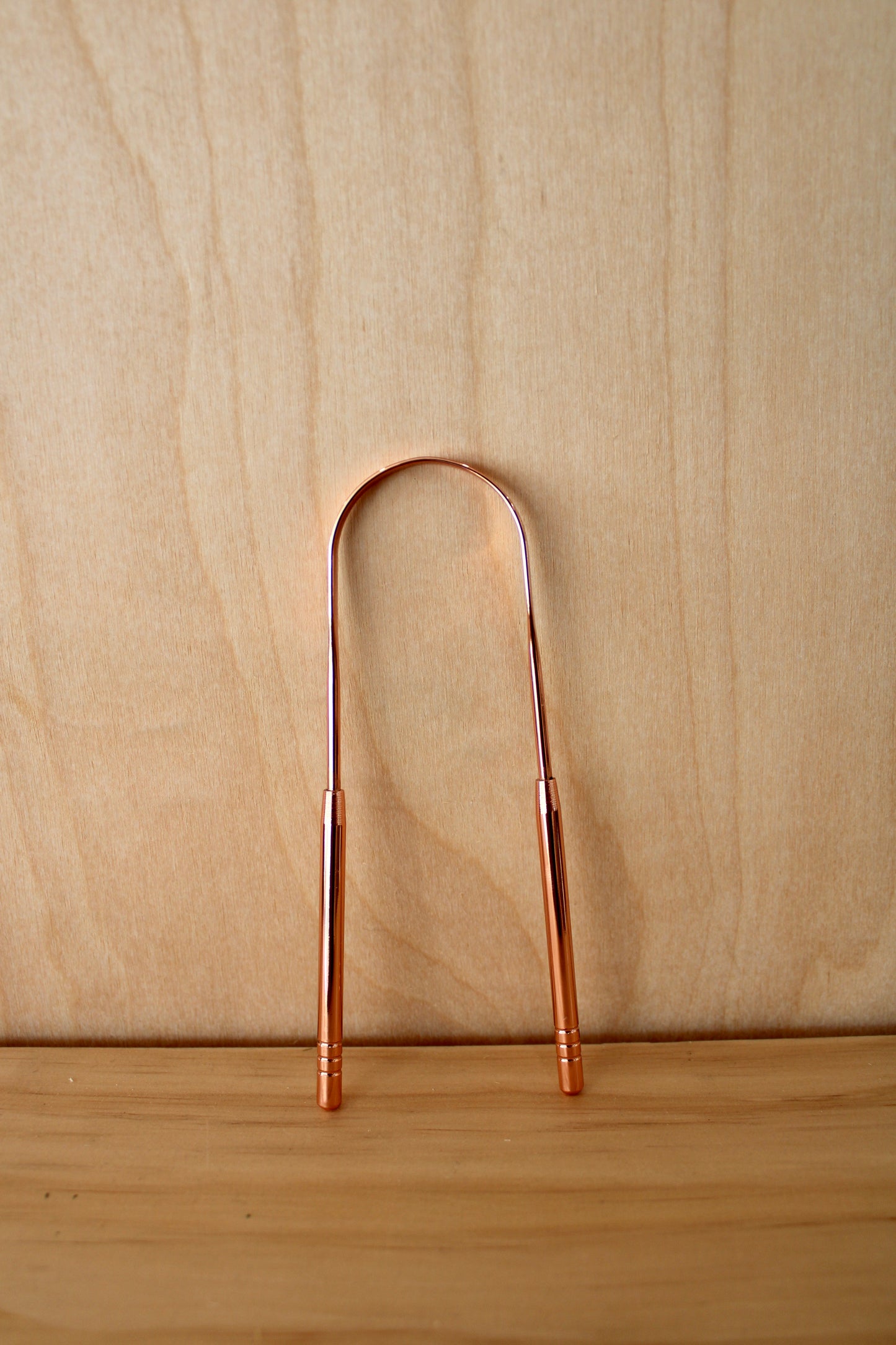 Rose Gold Stainless Steel Ayurvedic Tongue Scraper