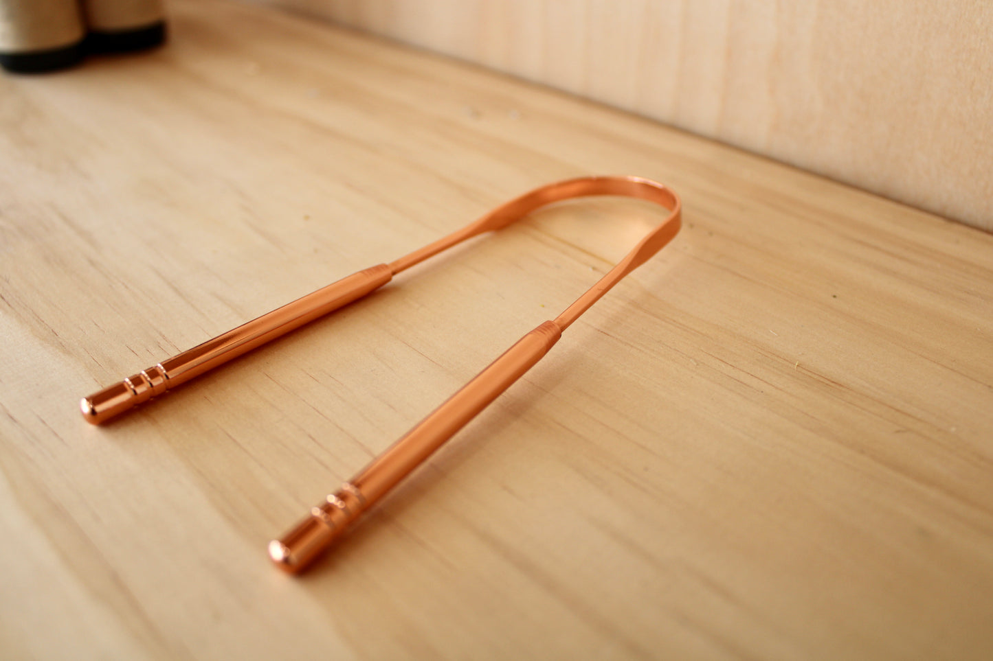 Rose Gold Stainless Steel Ayurvedic Tongue Scraper