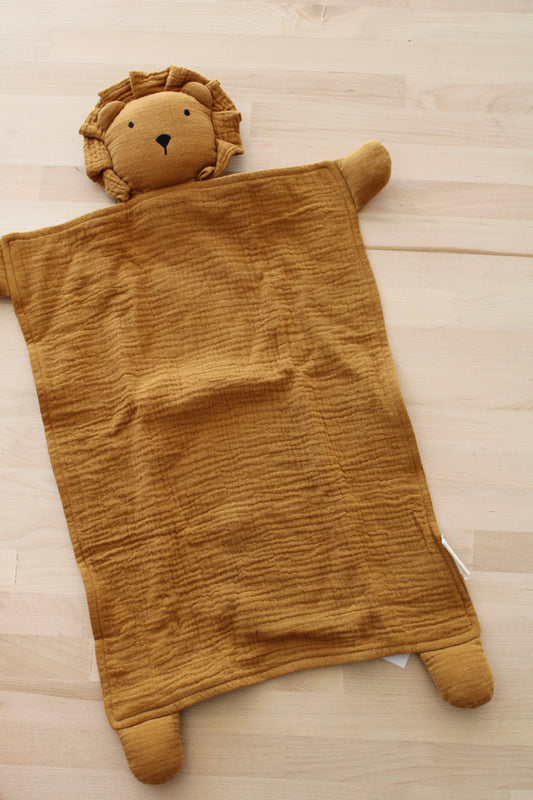 Lion Lovey Blanket Organic Cotton