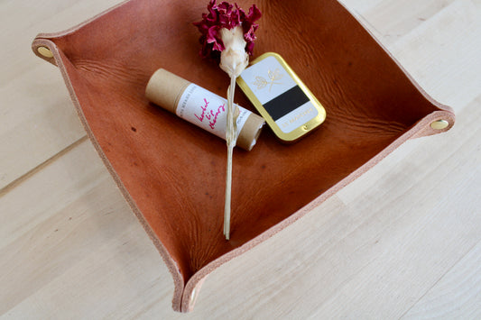 Leather Catchall Tray