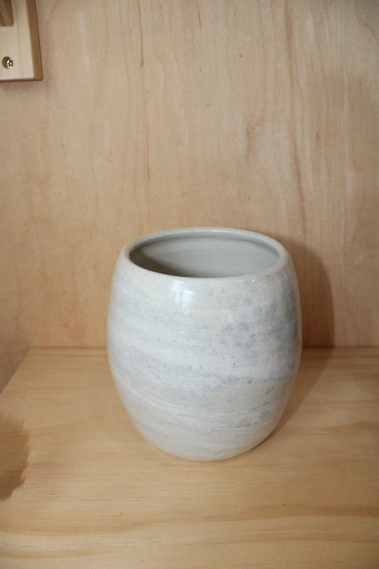 Swirled Clay Body Simple Vase