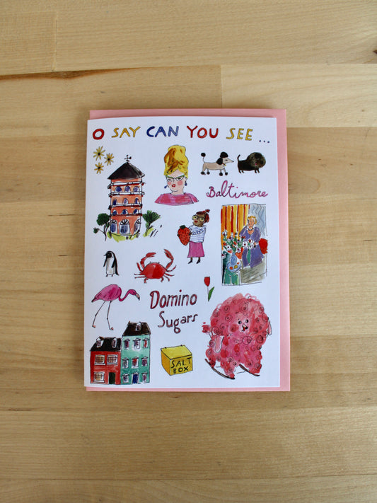 Baltimore O Say Can You See Greeting Card