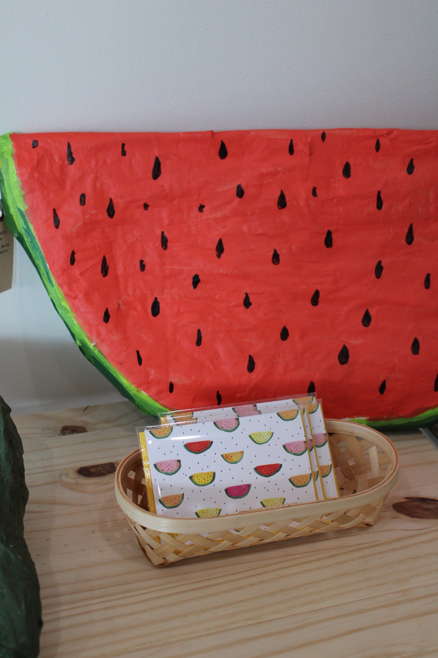 Watermelon Paper Mache Sculpture