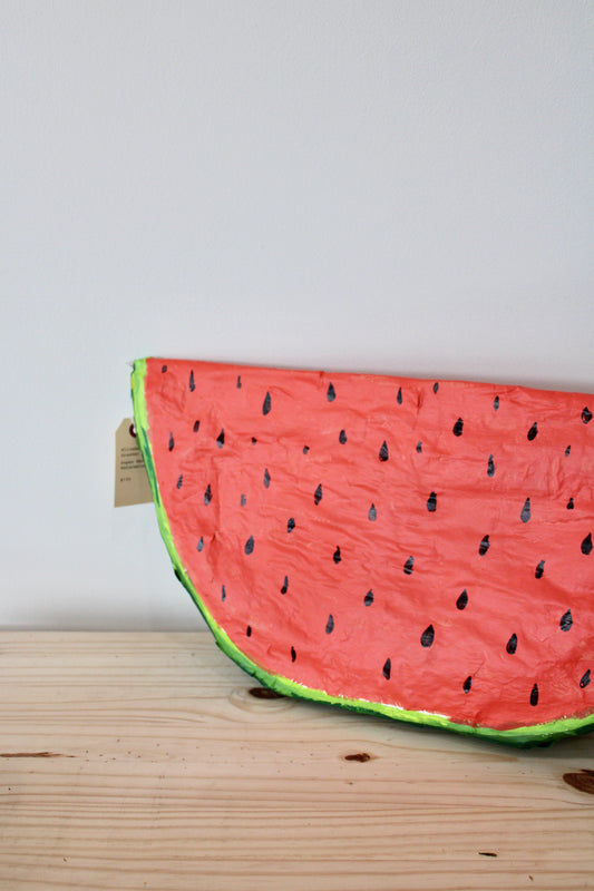 Watermelon Paper Mache Sculpture