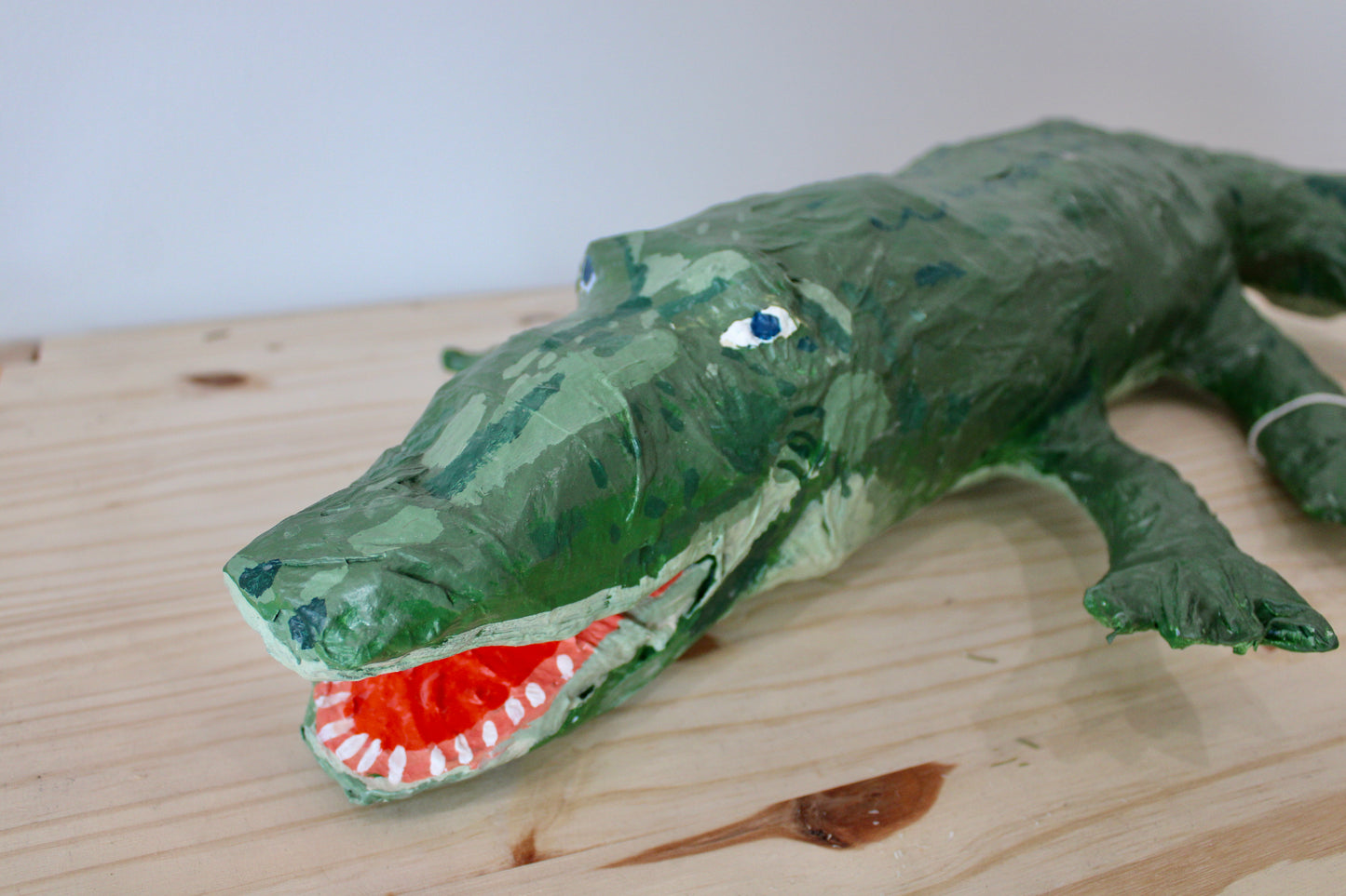 Alligator Paper Mache Sculpture