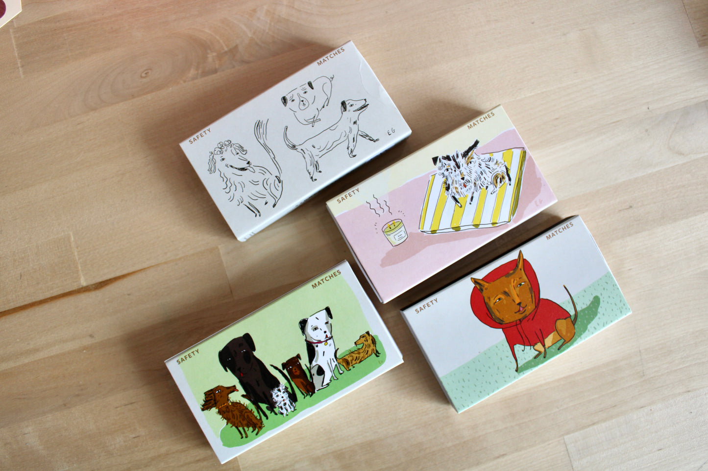 Large Illustrated Dog Safety Matches